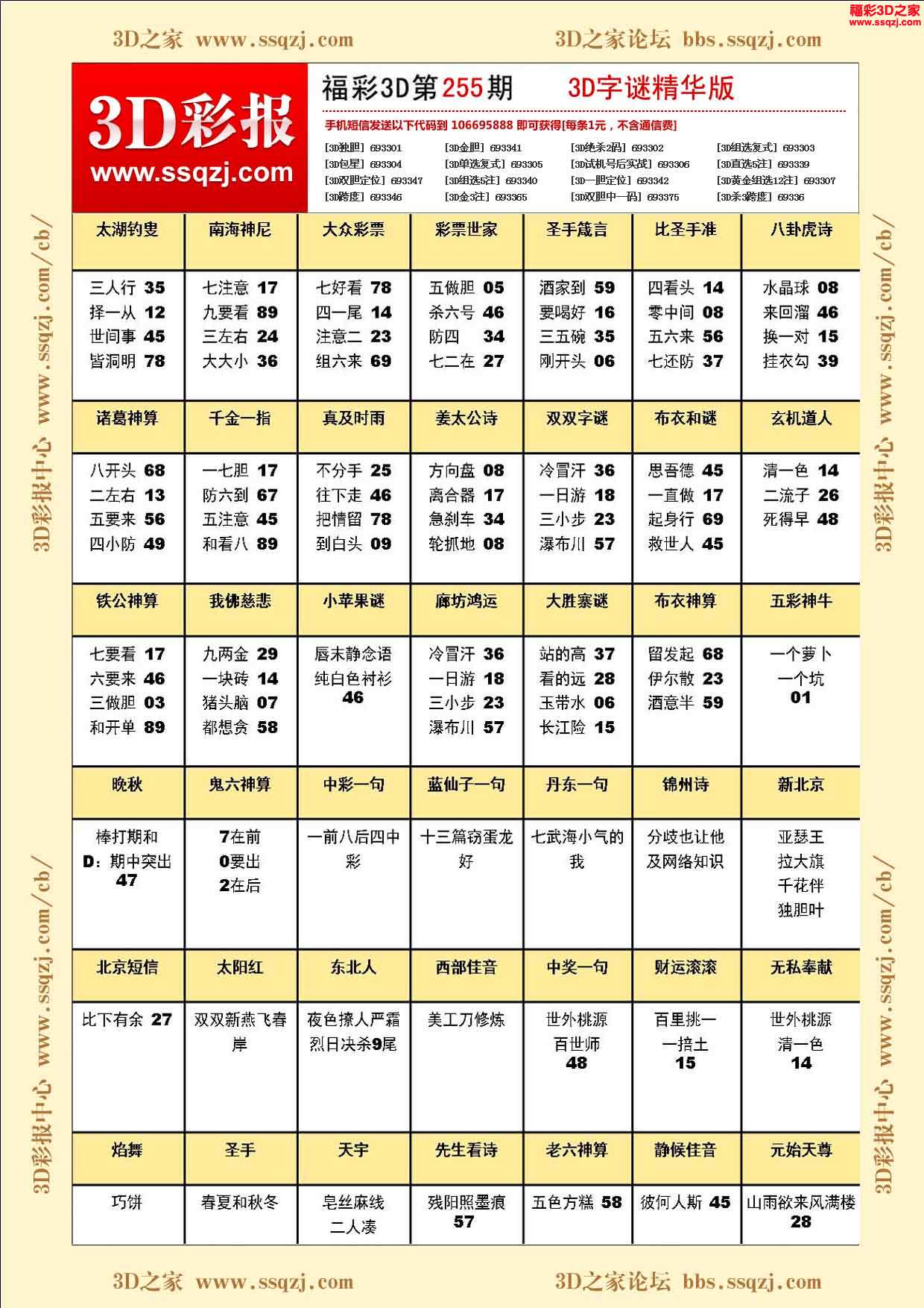 福彩3D正版图谜字迷的魅力与解析